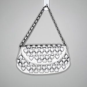 Betsey Johnson White/Ivory purse with hearts